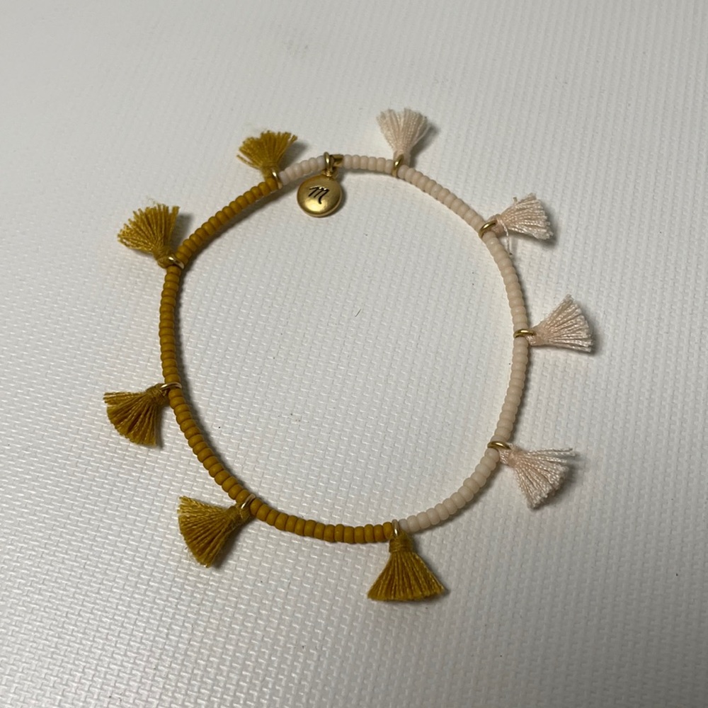Madewell Beaded Tassel Bracelet